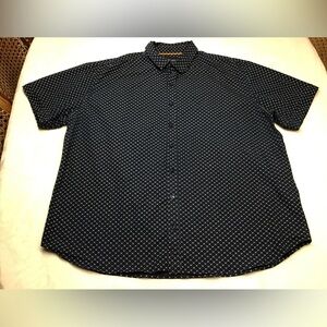 Men's Navy Patterned Casual Shirt